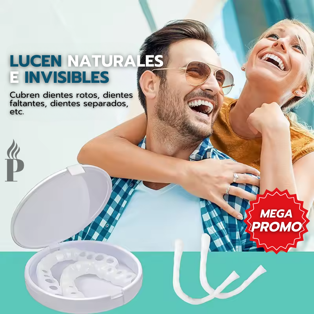 SnapOn Fix Smile™: Carillas Dentales Ajustables - Dientes de Cerámica